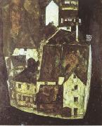 Egon Schiele Dead City III (mk12) oil painting reproduction